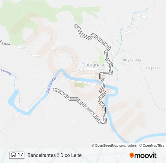 17 Bus Line Map