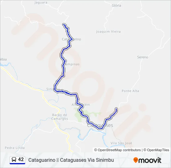 42 Bus Line Map
