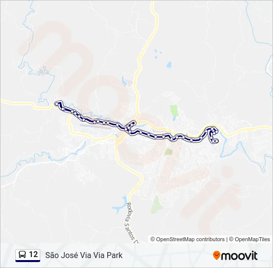 12 Bus Line Map