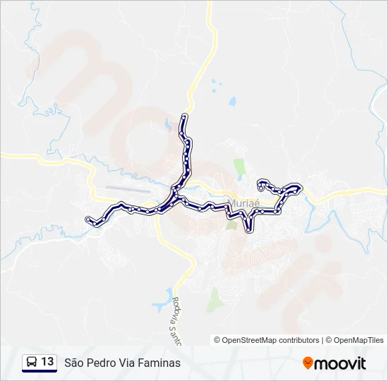 13 Bus Line Map