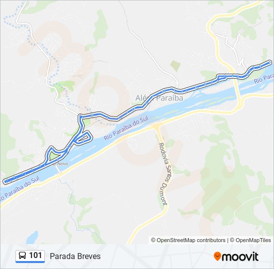 101 bus Line Map