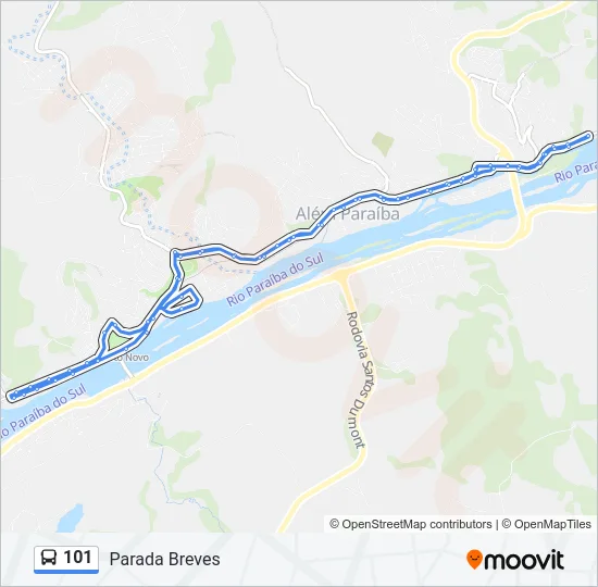 101 Bus Line Map