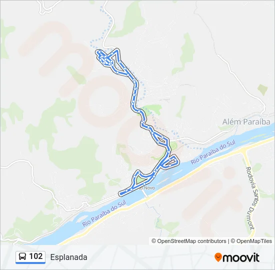 102 Bus Line Map