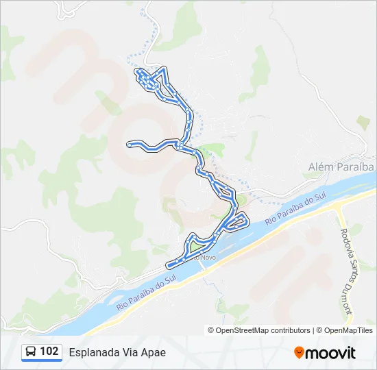102 Bus Line Map