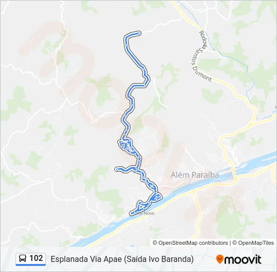 102 Bus Line Map