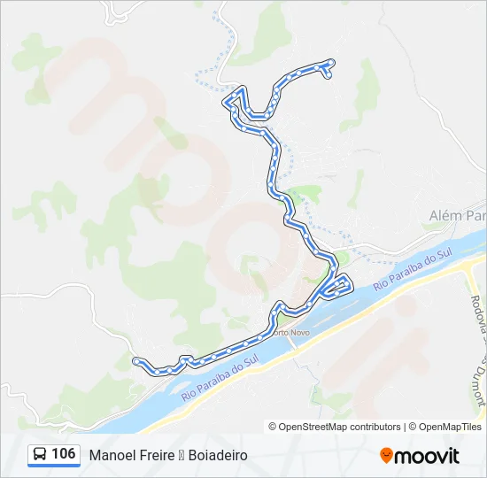 106 Bus Line Map