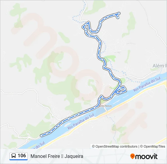 106 Bus Line Map