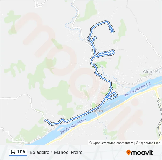 106 Bus Line Map