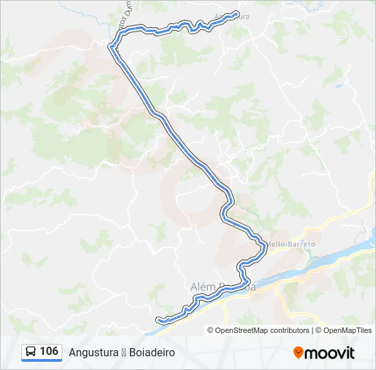 106 Bus Line Map