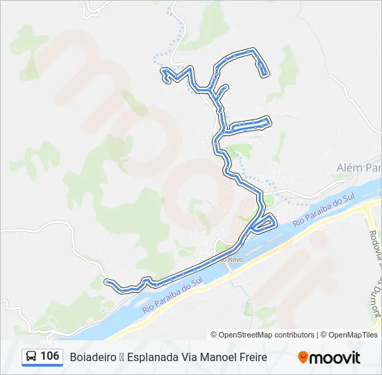 106 Bus Line Map