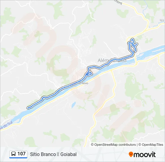 107 Bus Line Map