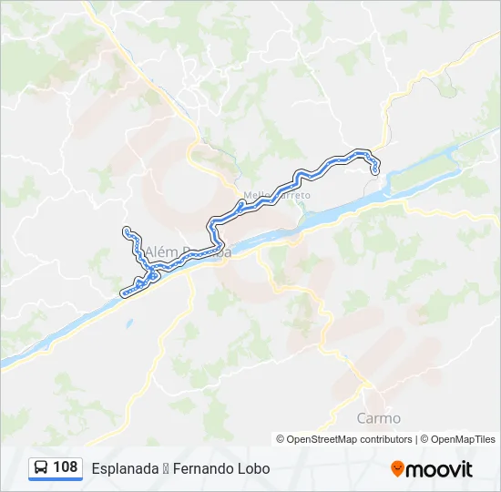 108 Bus Line Map