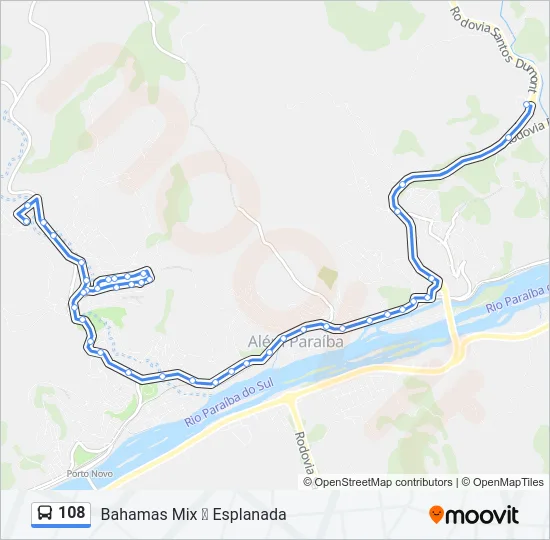 108 Bus Line Map