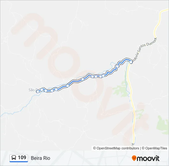 109 Bus Line Map