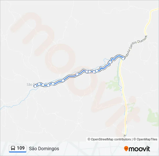 109 Bus Line Map
