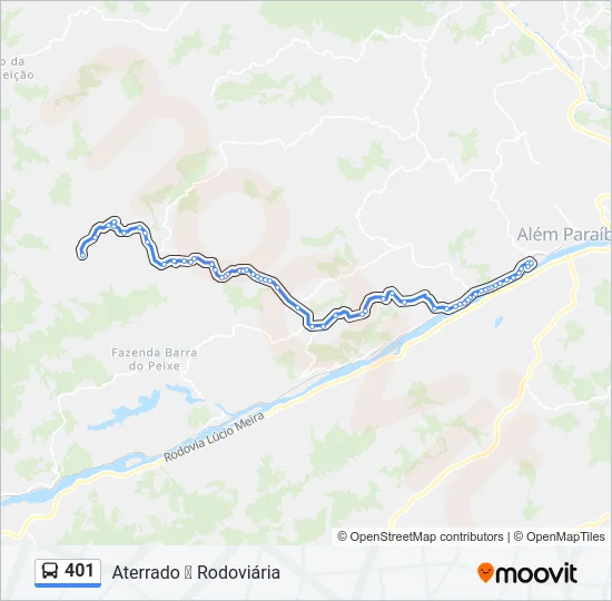 401 Bus Line Map
