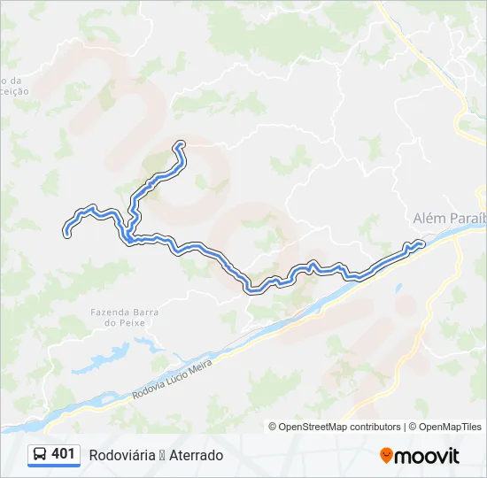 401 Bus Line Map