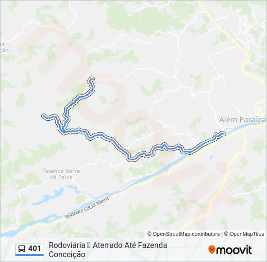 401 Bus Line Map