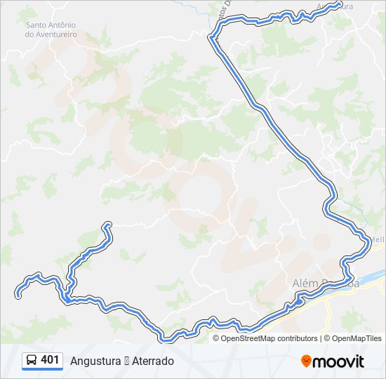 Mapa de 401 de autobús