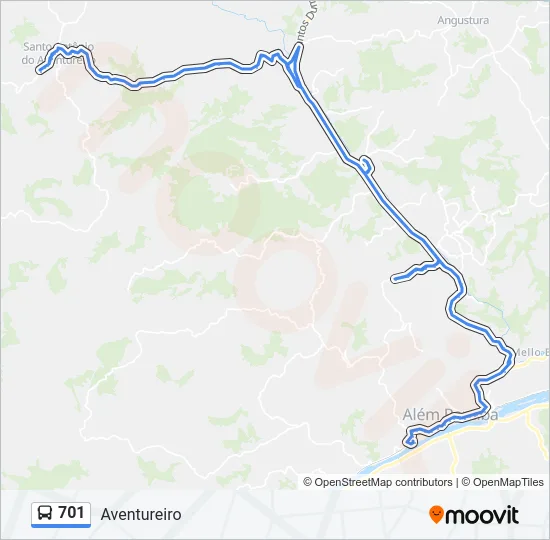 701 Bus Line Map