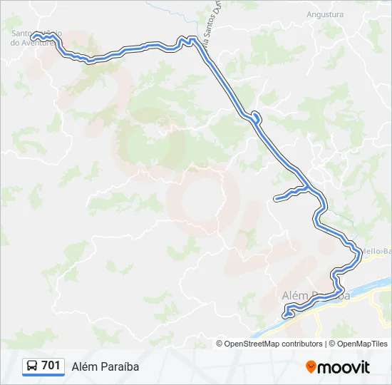 701 Bus Line Map