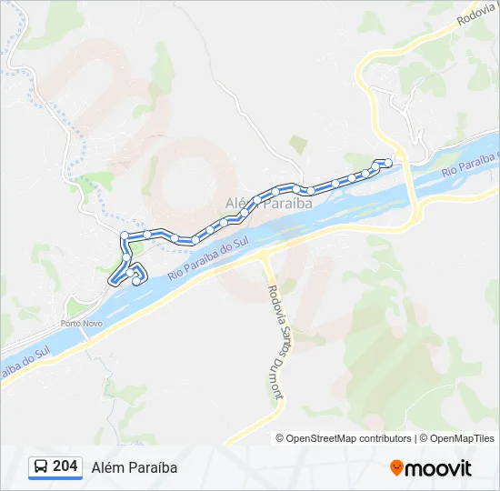 204 Bus Line Map