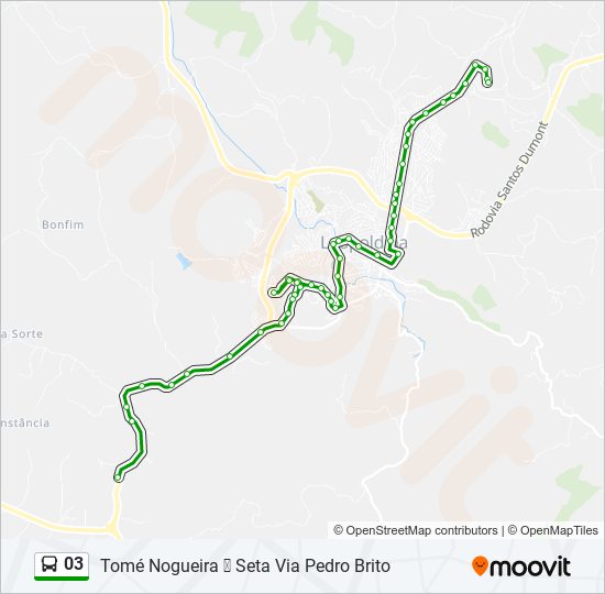 Mapa de 03 de autobús