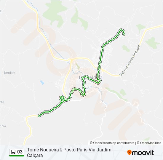 Mapa de 03 de autobús