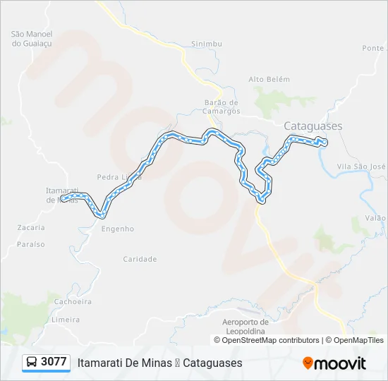 3077 Bus Line Map
