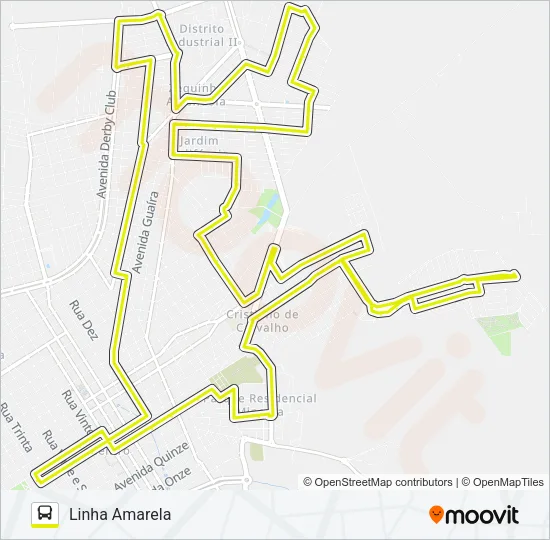 AMARELA Bus Line Map