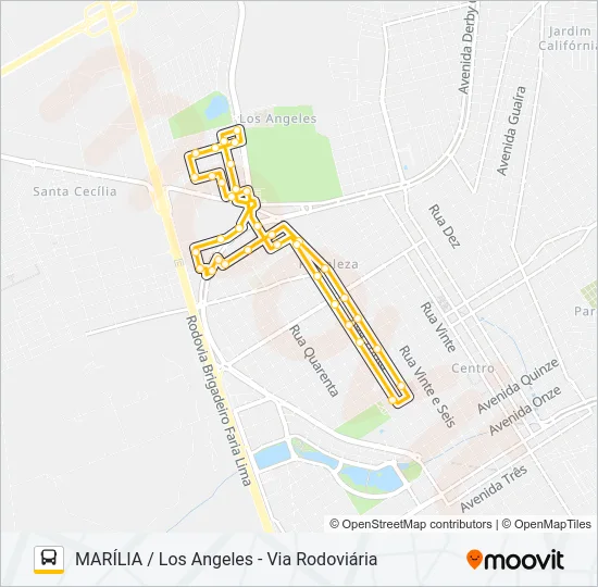 MARÍLIA Bus Line Map