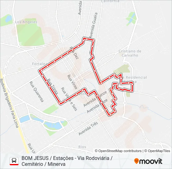 BOM JESUS Bus Line Map