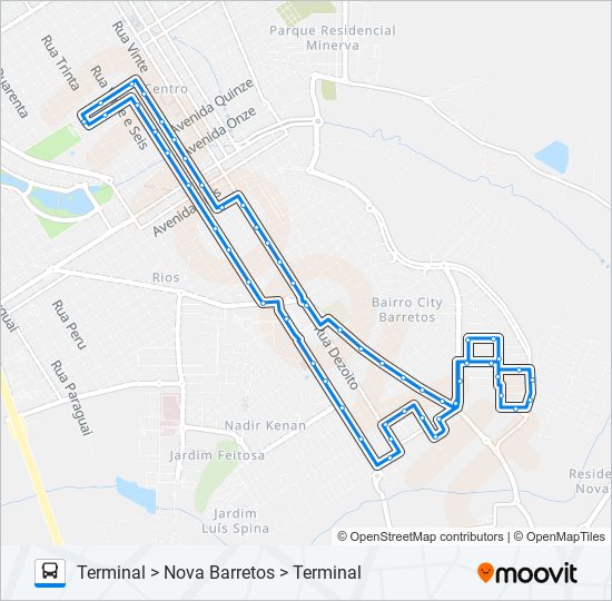 IBIRAPUERA bus Line Map