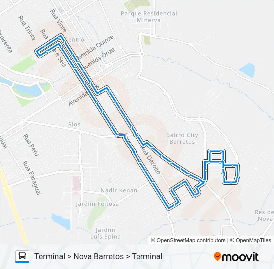 IBIRAPUERA Bus Line Map