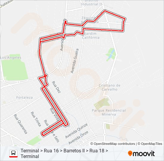 Mapa de DERBY CLUBE de autobús