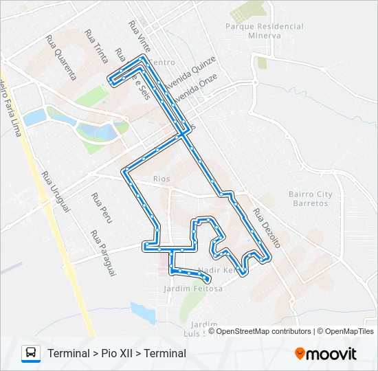 RIOS / KENAN Bus Line Map