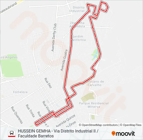 HUSSEIN GEMHA Bus Line Map