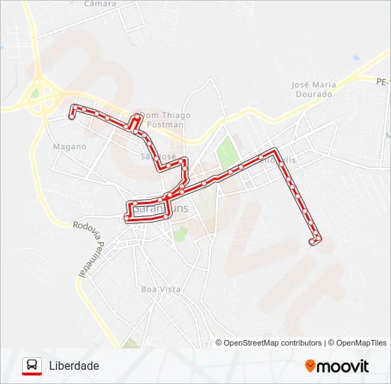 016 LIBERDADE Bus Line Map