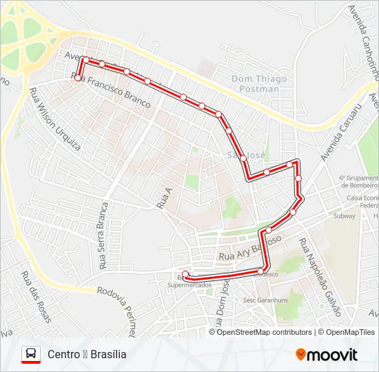 015 BRASÍLIA Bus Line Map