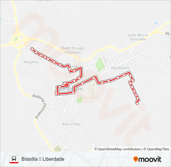 015 BRASÍLIA Bus Line Map