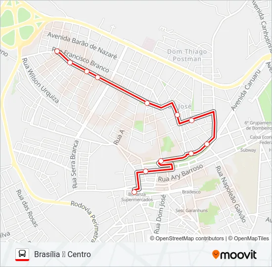 015 BRASÍLIA Bus Line Map