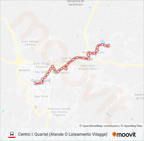 002 QUARTEL Bus Line Map