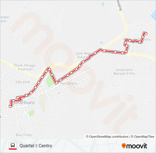 002 QUARTEL Bus Line Map