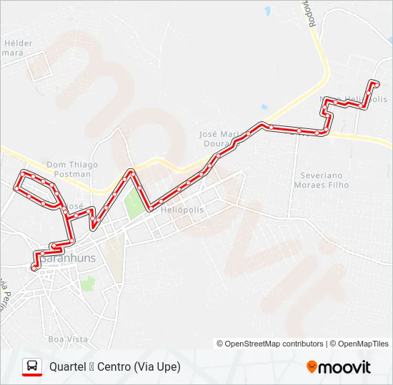 002 QUARTEL Bus Line Map