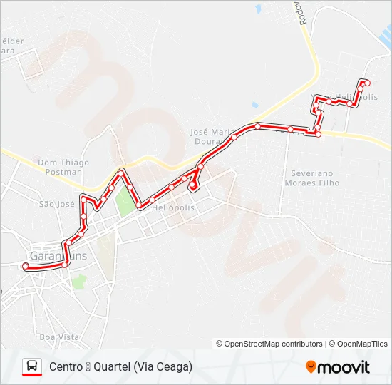 002 QUARTEL Bus Line Map