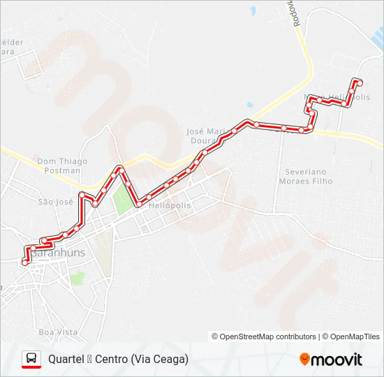 002 QUARTEL Bus Line Map