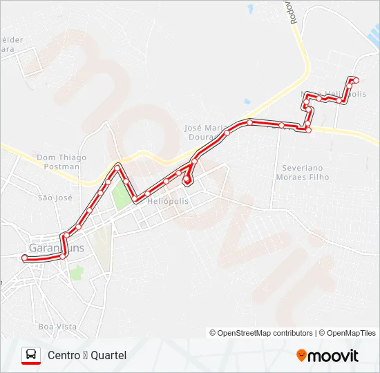 002 QUARTEL Bus Line Map