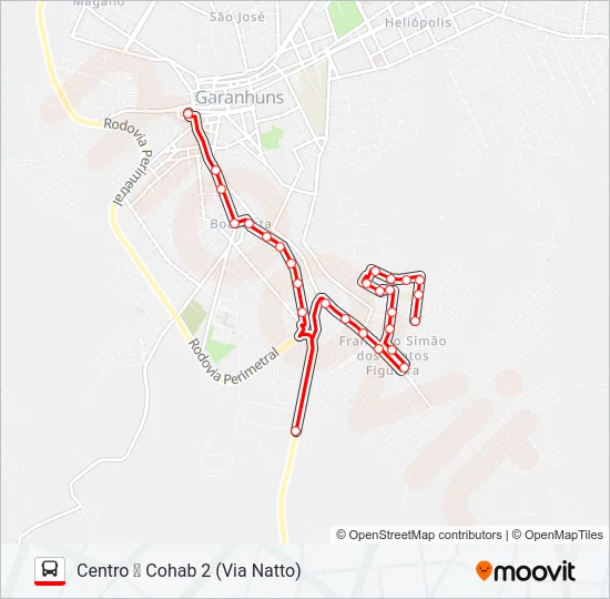 005 COHAB 2 Bus Line Map