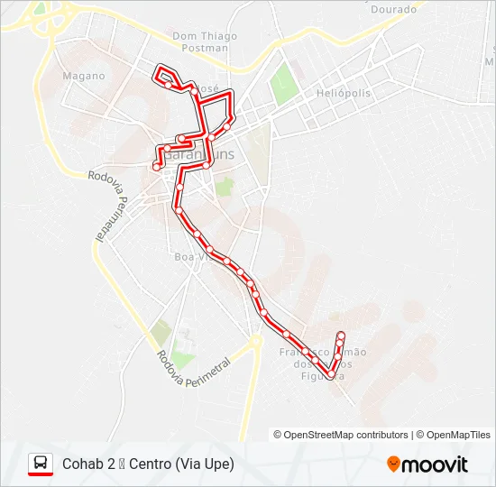 005 COHAB 2 Bus Line Map