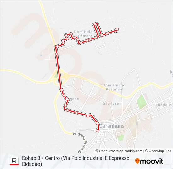 006 COHAB 3 Bus Line Map